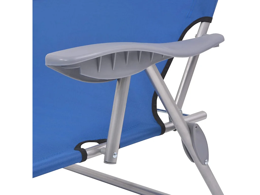 Sedia a sdraio con tettuccio Steel Blue