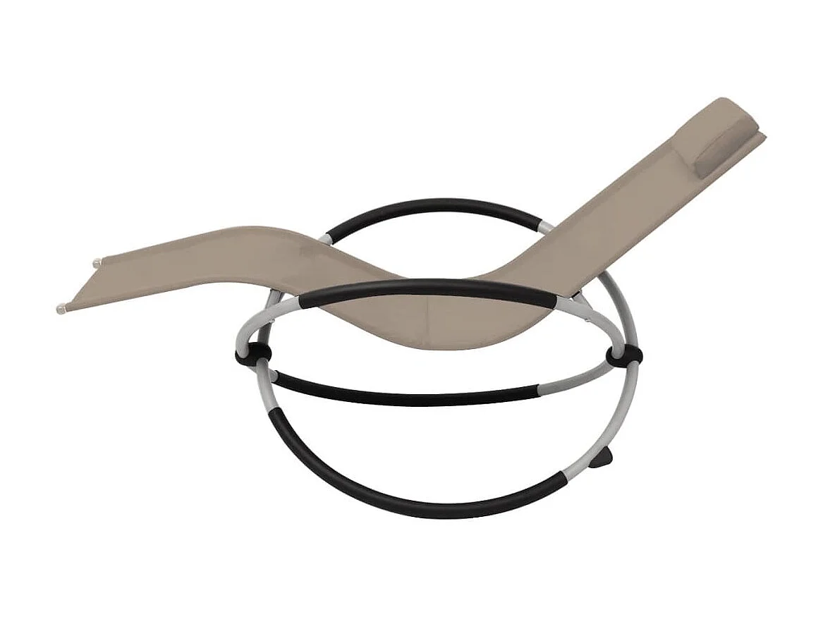 Poltrona lounge da esterno geometrica Steel Taupe