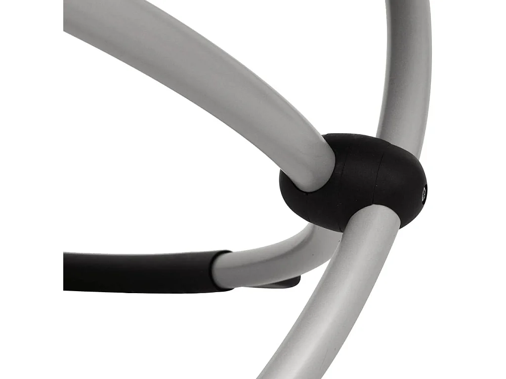 Poltrona lounge da esterno geometrica Steel Taupe