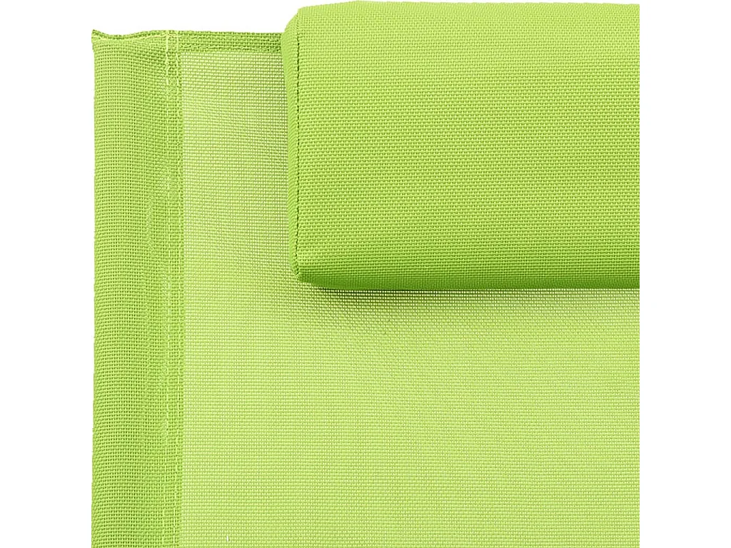 Loungestoel met kussen Staal en textiel Groen