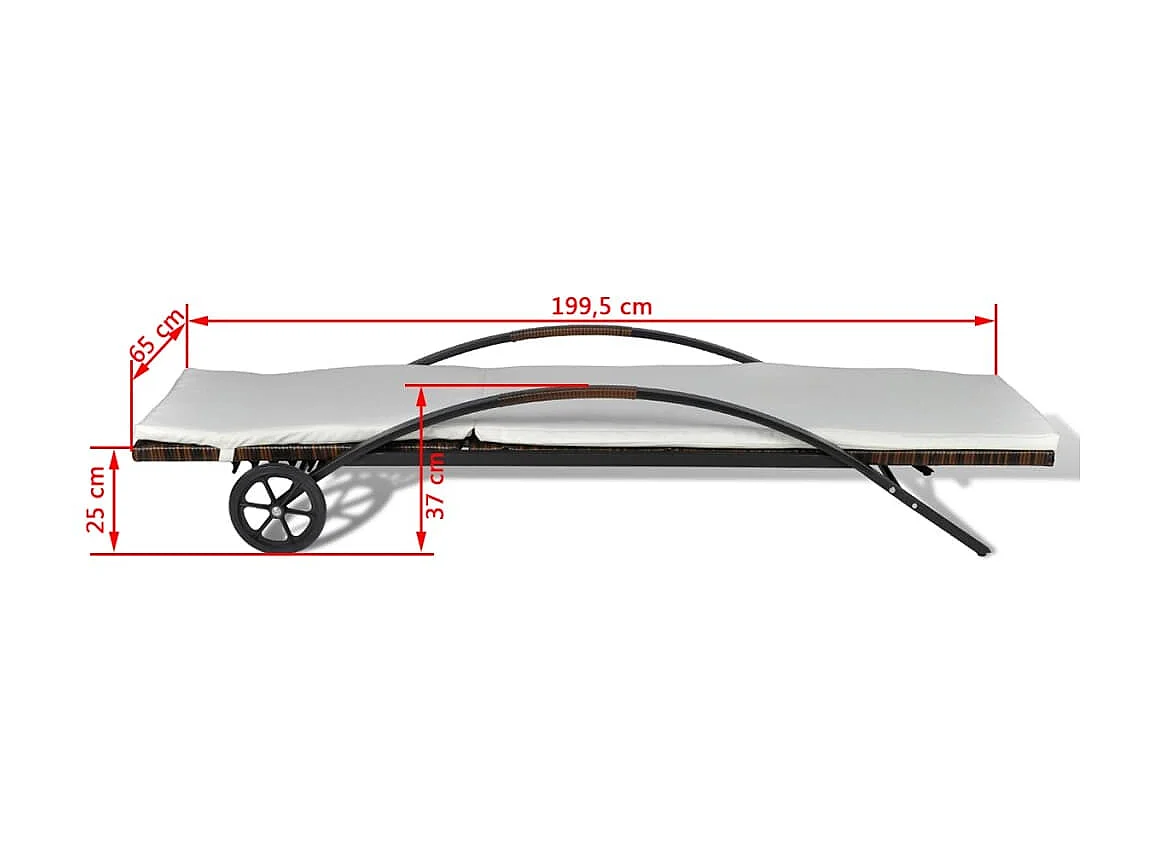 Poltrone lounge con tavolo Resina intrecciata Marrone