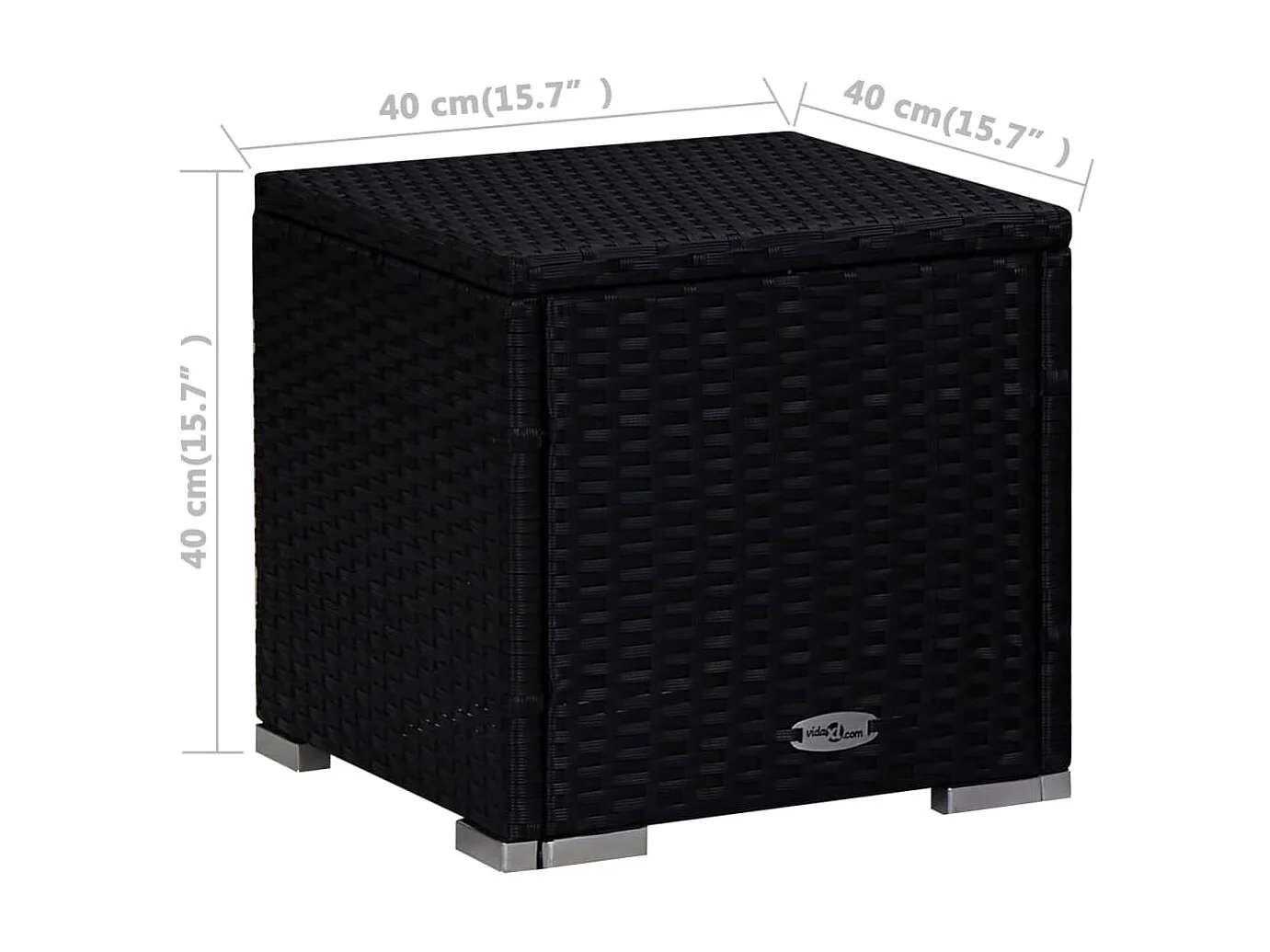 Loungesessel mit Kissen und Teetisch aus Kunstharzgeflecht in Rot