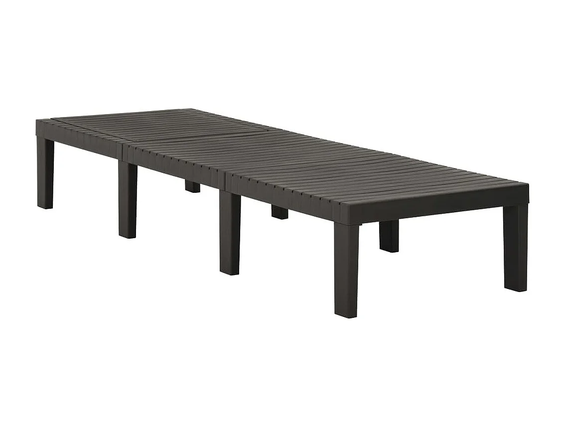Chaise longue Plastique Anthracite