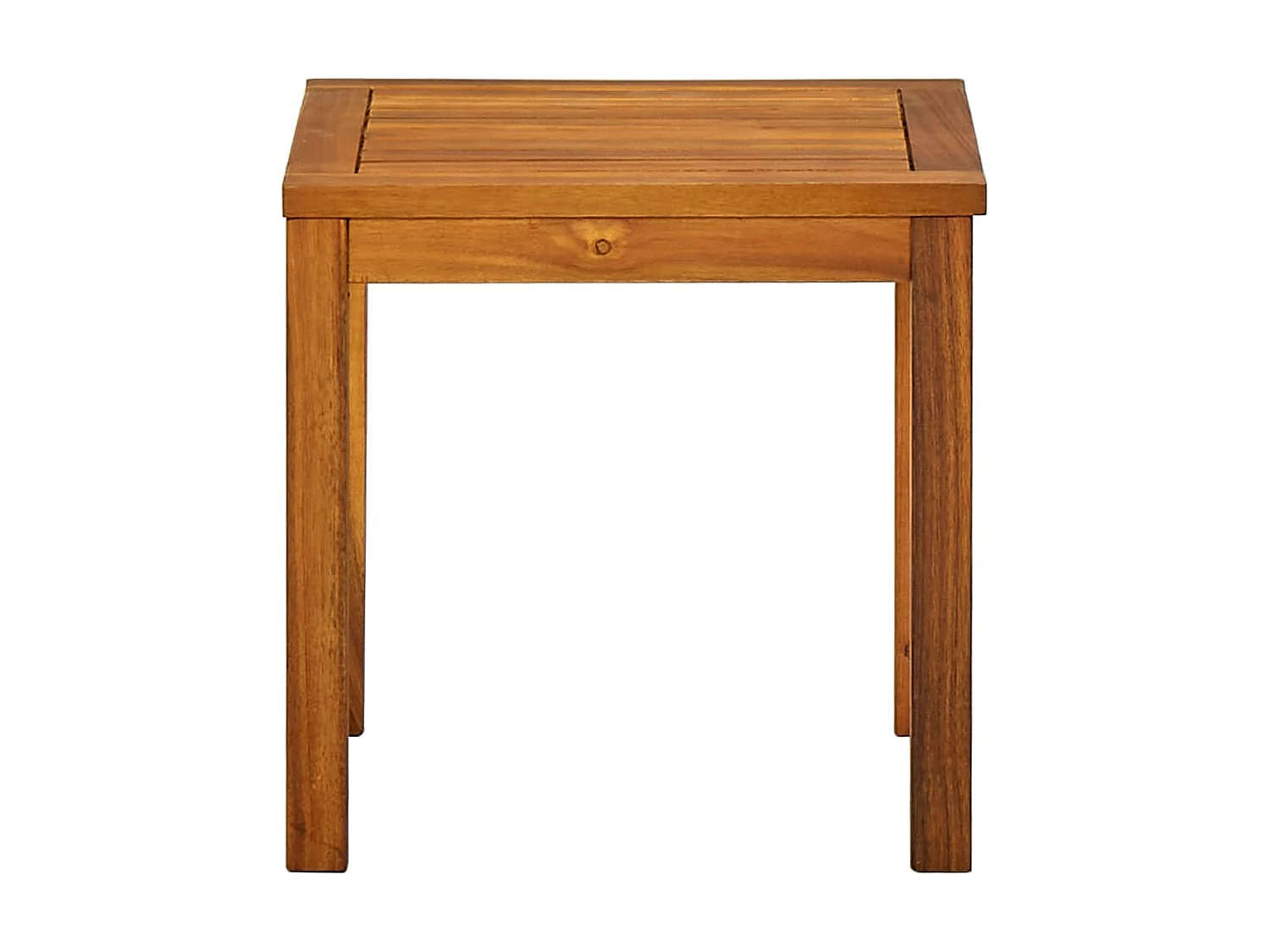 Chaise longue avec table Bois d'acacia solide et textilène