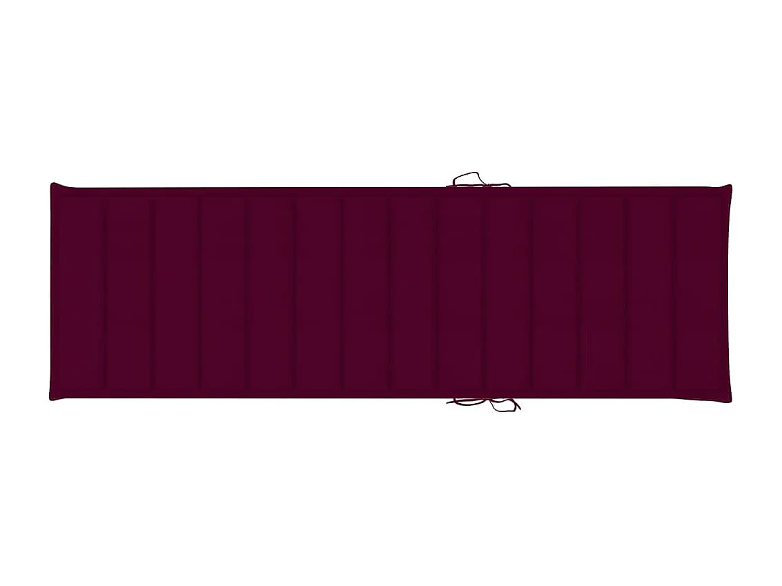 Sdraio da giardino con tavolino e cuscino Pino impregnato