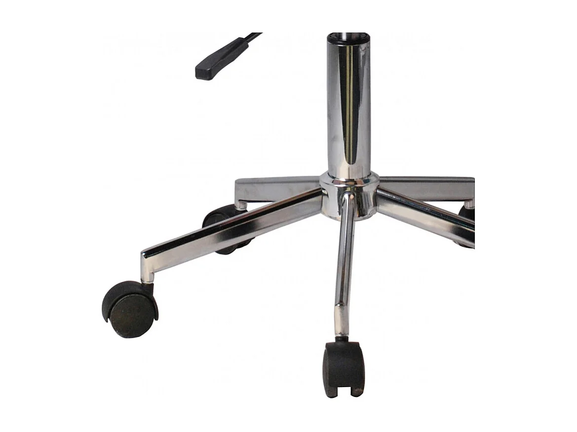 Chaise de bureau en tissu gris anthracite matelassé roulettes - AGENCY