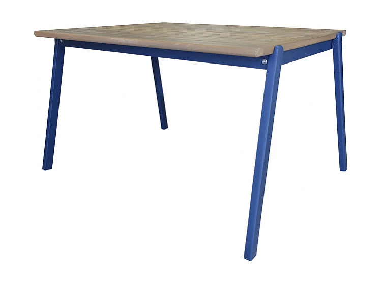 Table de jardin pour enfant en bois d'acacia bleu - CHARLOTTE 3422