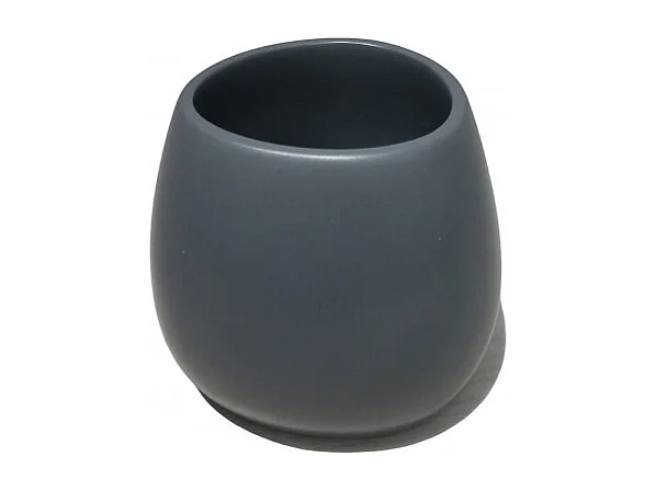 Set 3 accessoires salle de bain gris anthracite - LARA