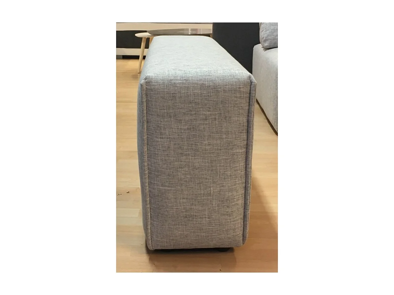 Accoudoir pour canapé modulable en tissu gris clair - MODULO