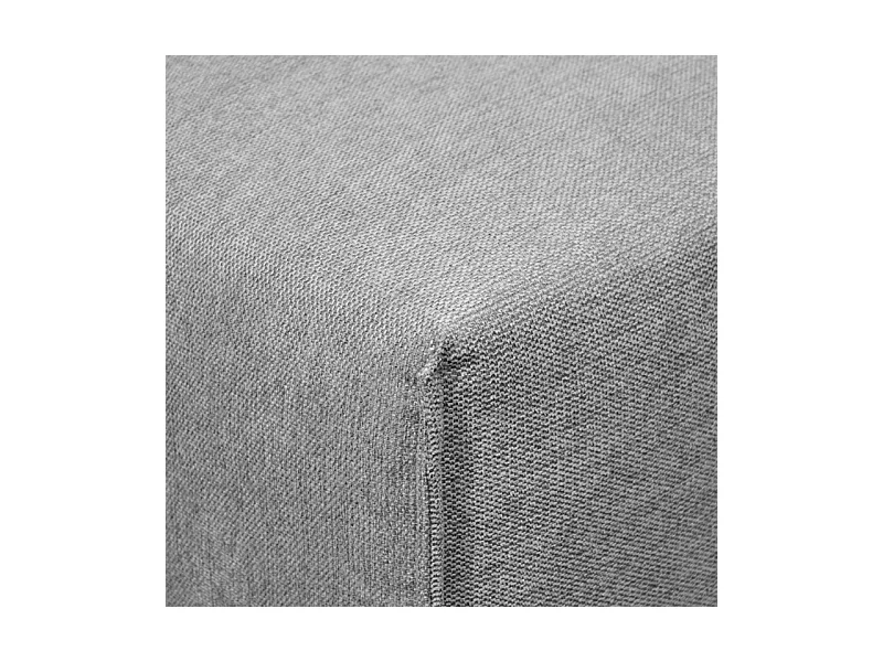 Accoudoir pour canapé modulable en tissu gris clair - MODULO