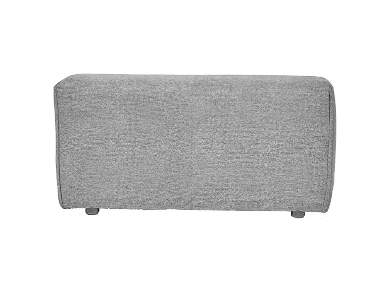 Accoudoir pour canapé modulable en tissu gris clair - MODULO