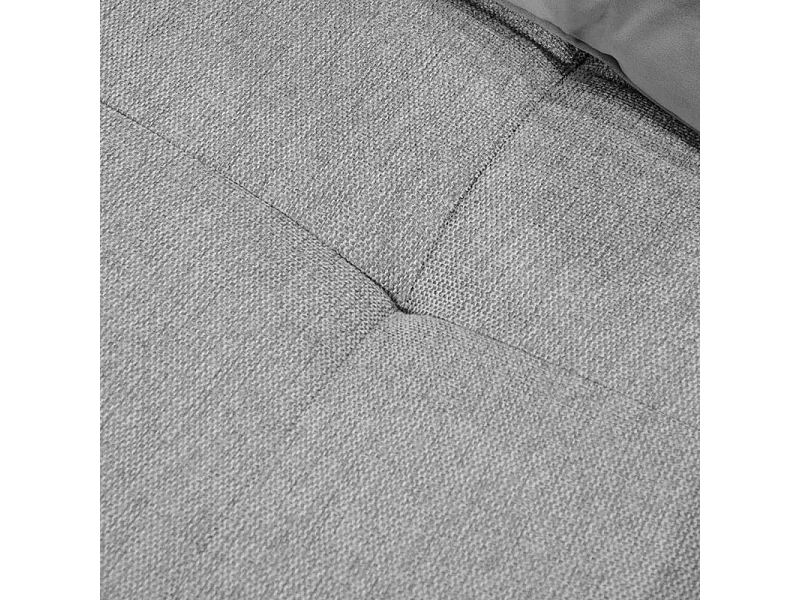 Angle canapé modulable avec dossier réglable tissu gris clair - MODULO