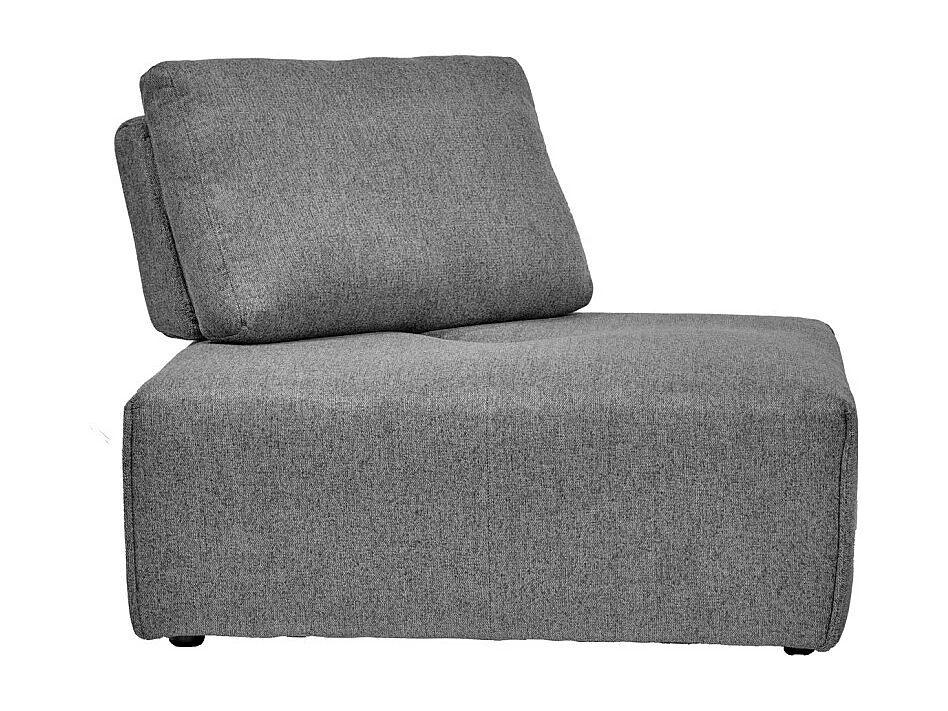 Angle canapé modulable dossier réglable tissu gris anthracite - MODULO