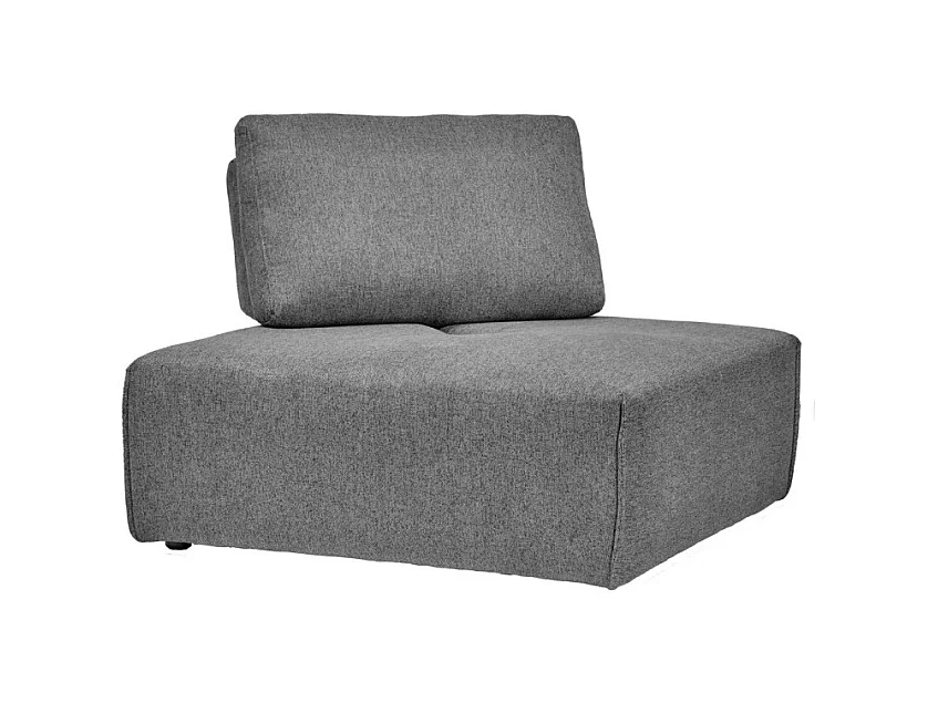 Angle canapé modulable dossier réglable tissu gris anthracite - MODULO