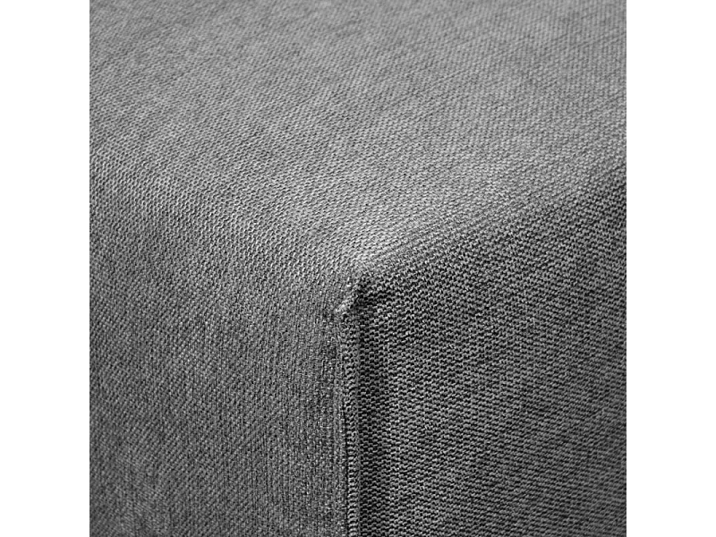 Angle canapé modulable dossier réglable tissu gris anthracite - MODULO