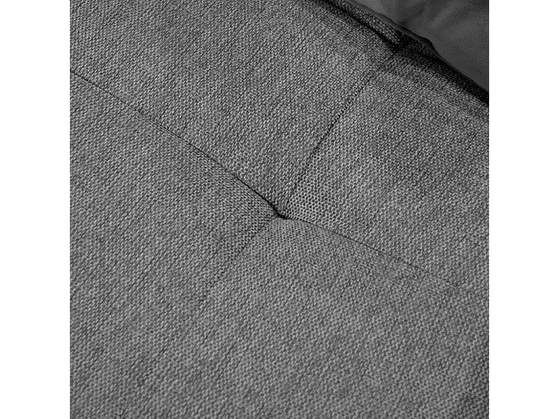 Angle canapé modulable dossier réglable tissu gris anthracite - MODULO