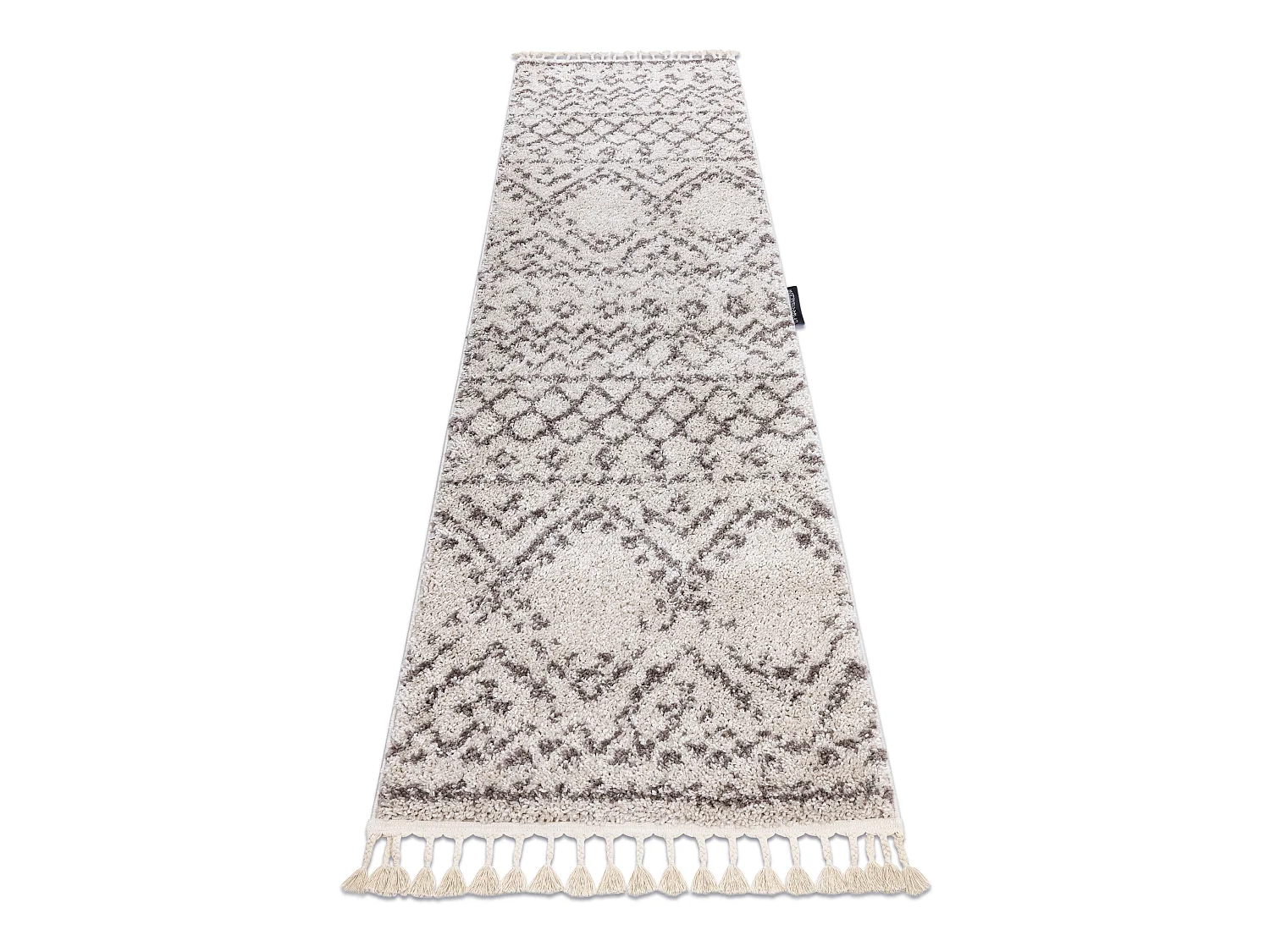 Tapijt, Vloerbekleding BERBER RABAT crème - voor keuken, naar de gang 80x250 cm