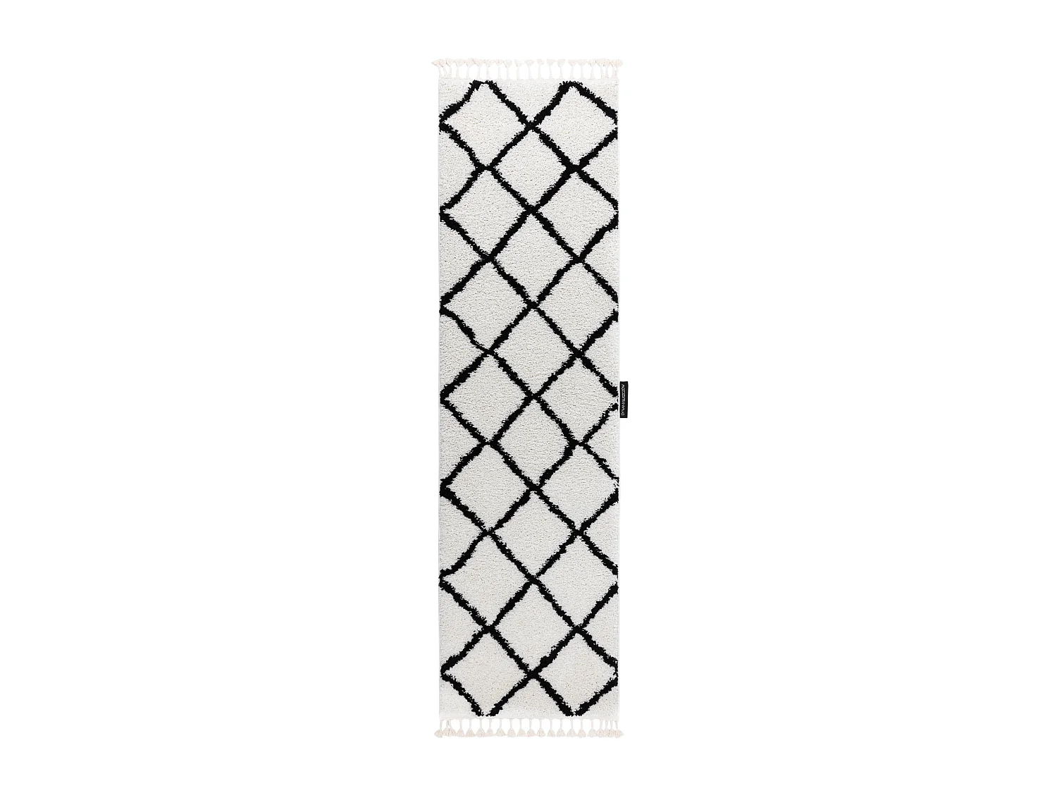Teppich, Läufer BERBER CROSS weiß - in die Küche, Halle, Korridor 80x200 cm