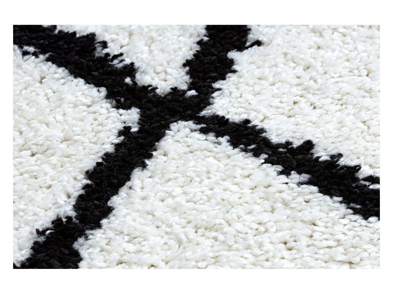 Teppich, Läufer BERBER CROSS weiß - in die Küche, Halle, Korridor 80x200 cm