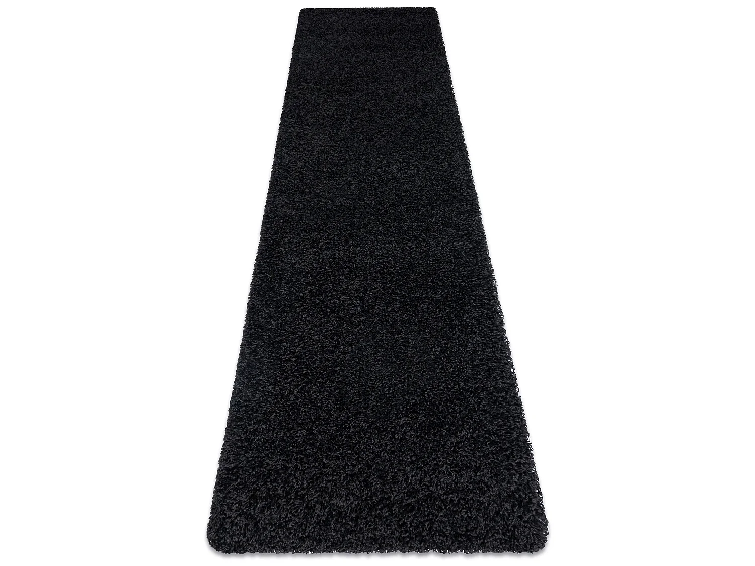 Tappeto, tappeti passatoie SOFFI shaggy 5cm nero - per il soggiorno, l 80x250 cm
