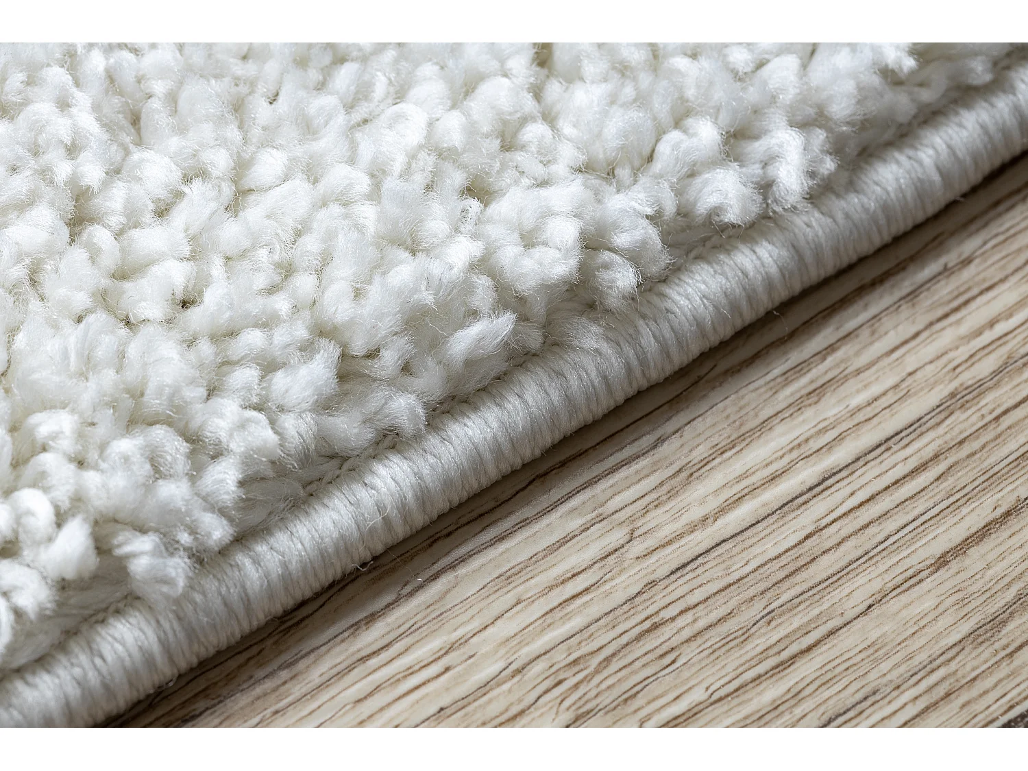 Tapijt, Vloerbekleding BERBER CROSS wit - voor keuken, naar de gang 70x200 cm