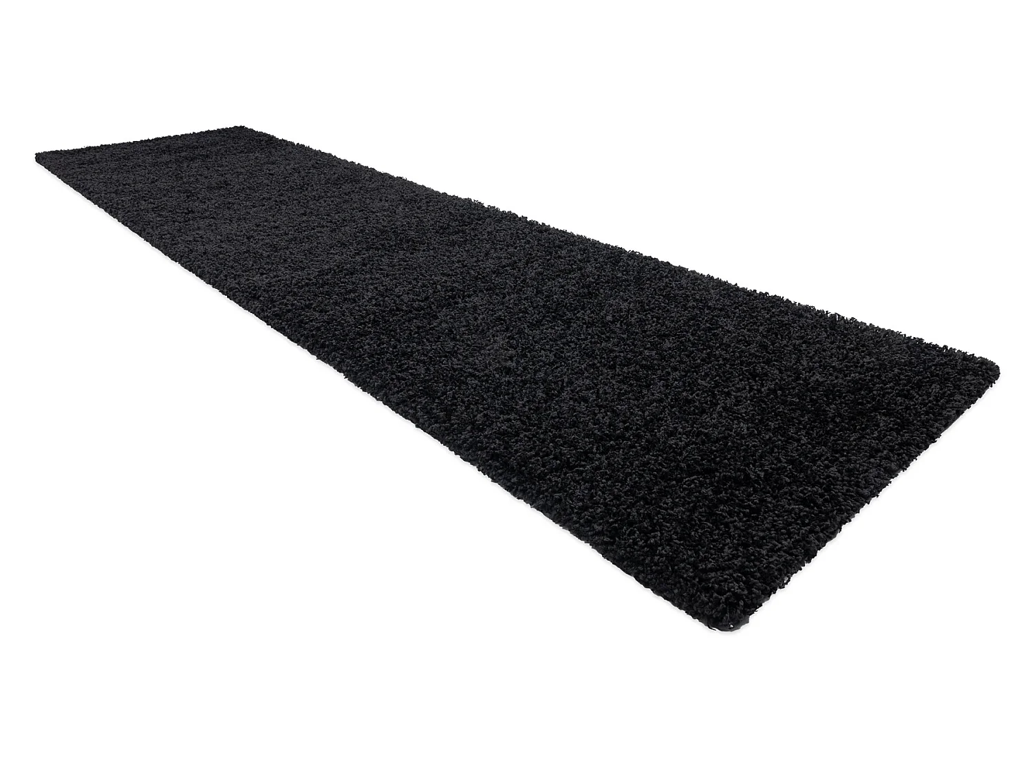 Tapis, le tapis de couloir SOFFI shaggy 5cm noir - pour la cuisine, l' 80x200 cm