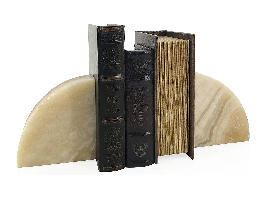 ONYX -Serre-livres en onyx