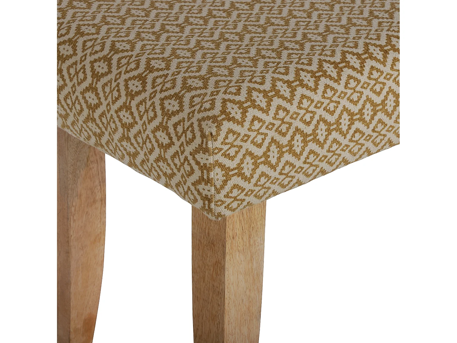 WOMO-DESIGN Panca fondo letto Palma 120x48x40 cm bianco/oro con rivestimento in tessuto panchina ottomana da ingresso poggiapiedi per corridoio casa