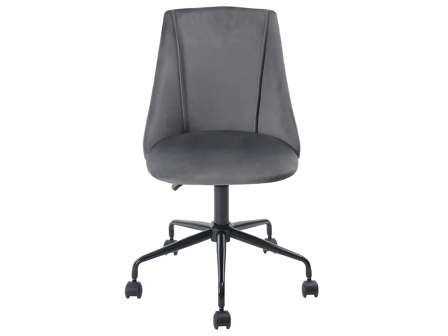 Silla operativa regulable en altura con acolchado y respaldo en esponja azul GRIS CIAN