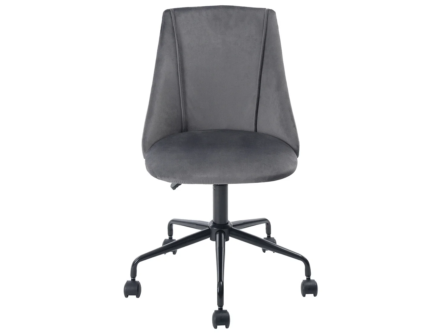 Silla operativa regulable en altura con acolchado y respaldo en esponja azul GRIS CIAN