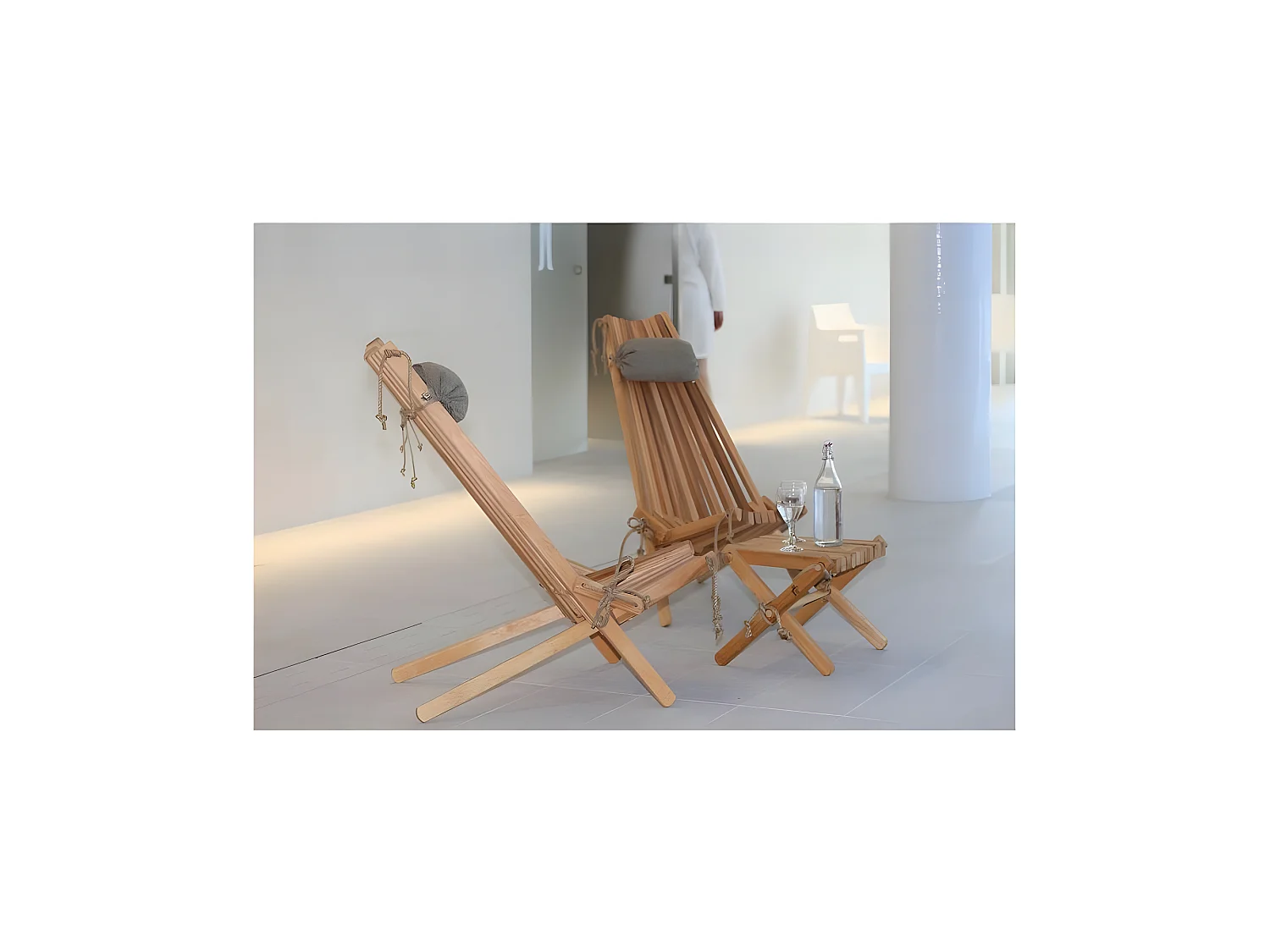 Repose pieds table basse Lilly Aulne