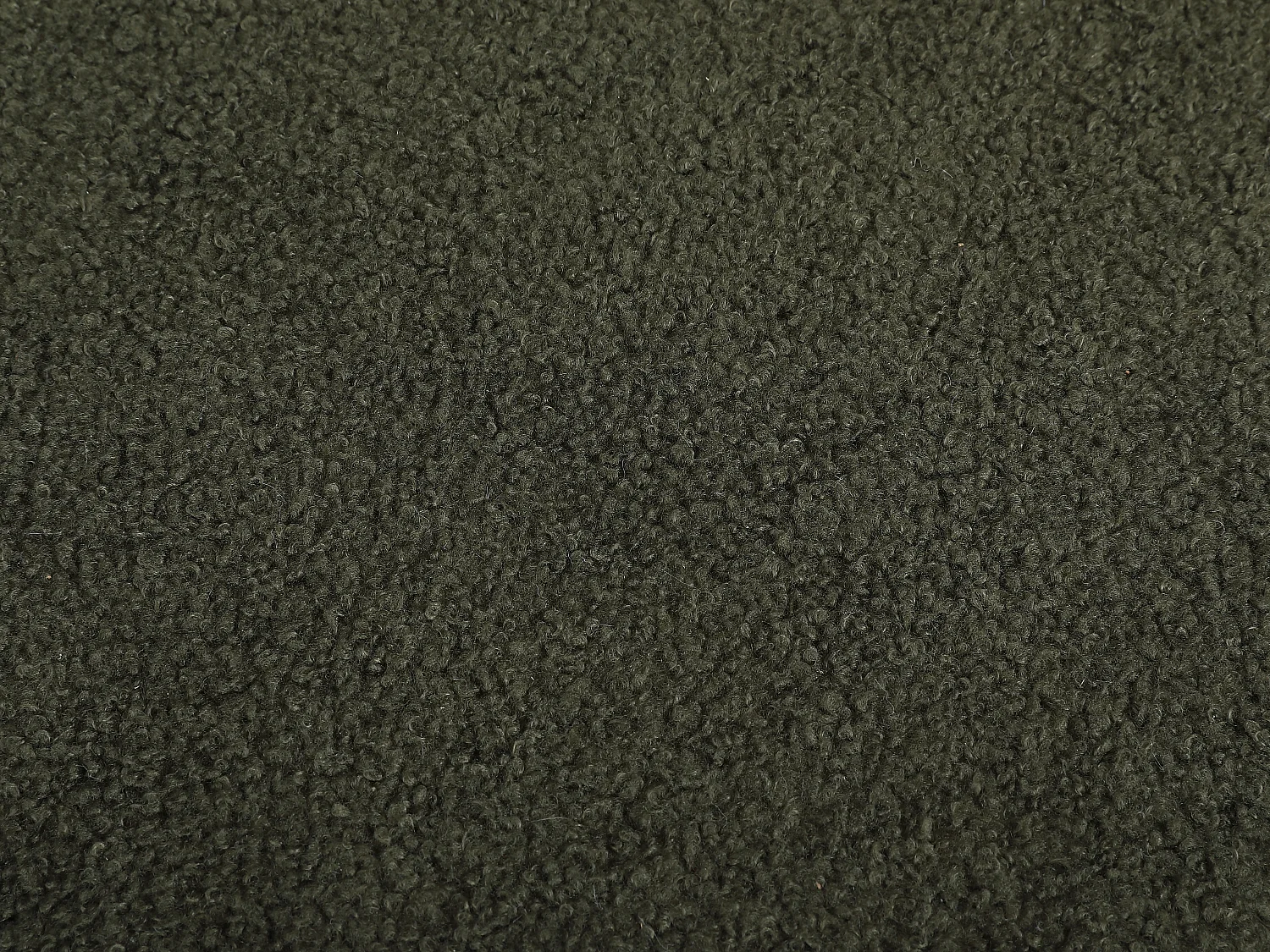 Pouf en tissu bouclette vert sapin ECAMBI