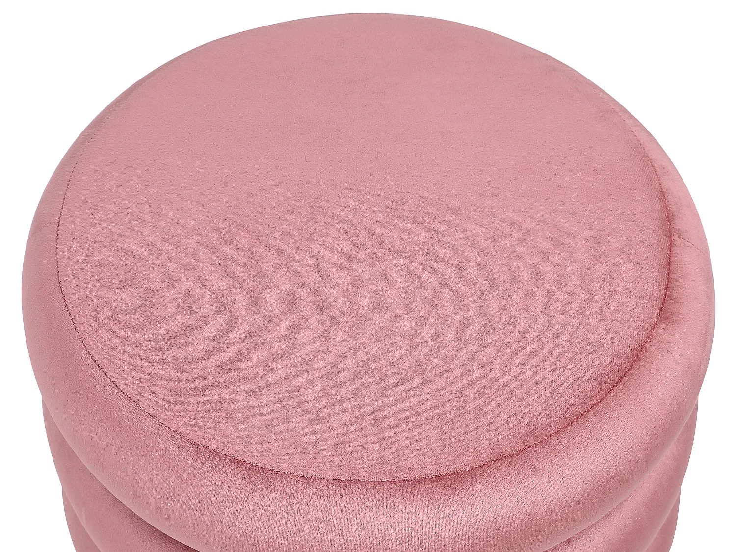 Pouf en velours rose ECAMBI