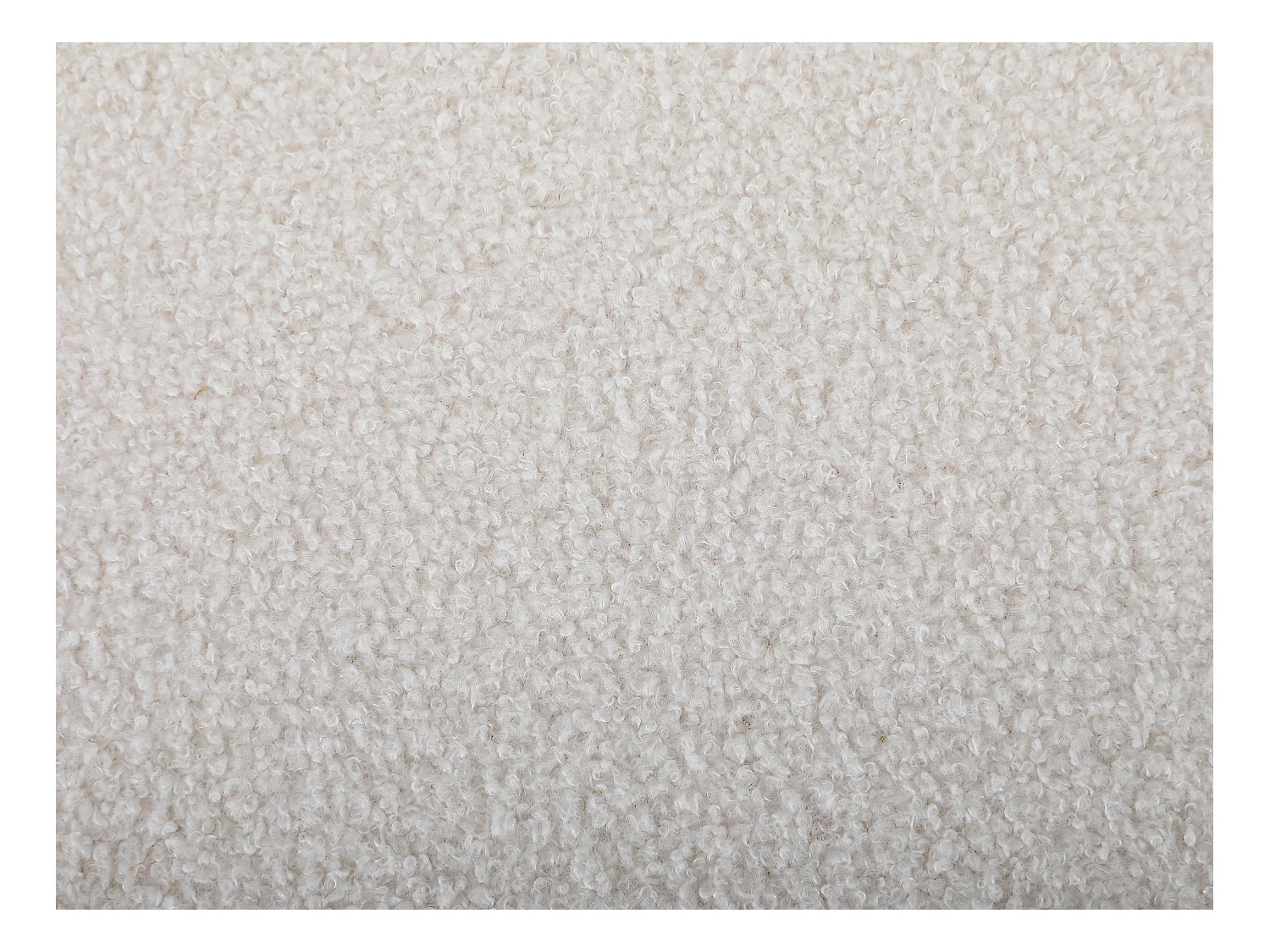 Banc coffre - Tissu bouclette - Blanc - ECAMBI