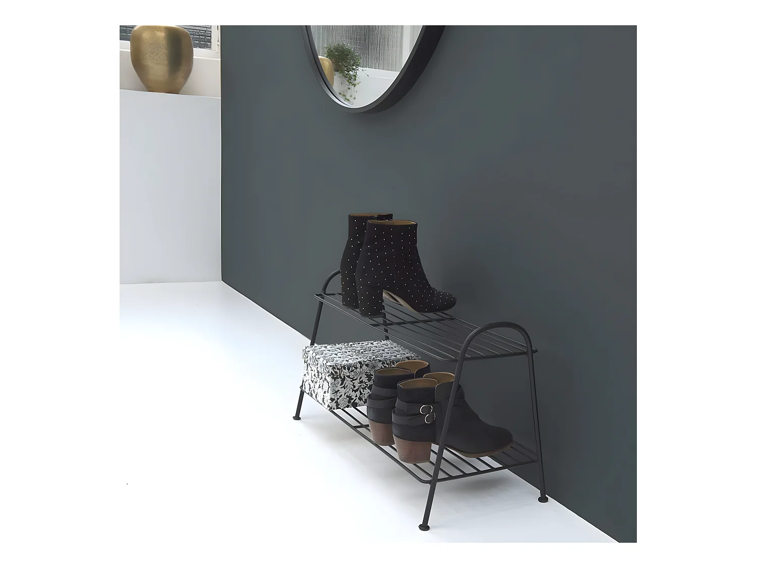 Etagère à chaussures en métal