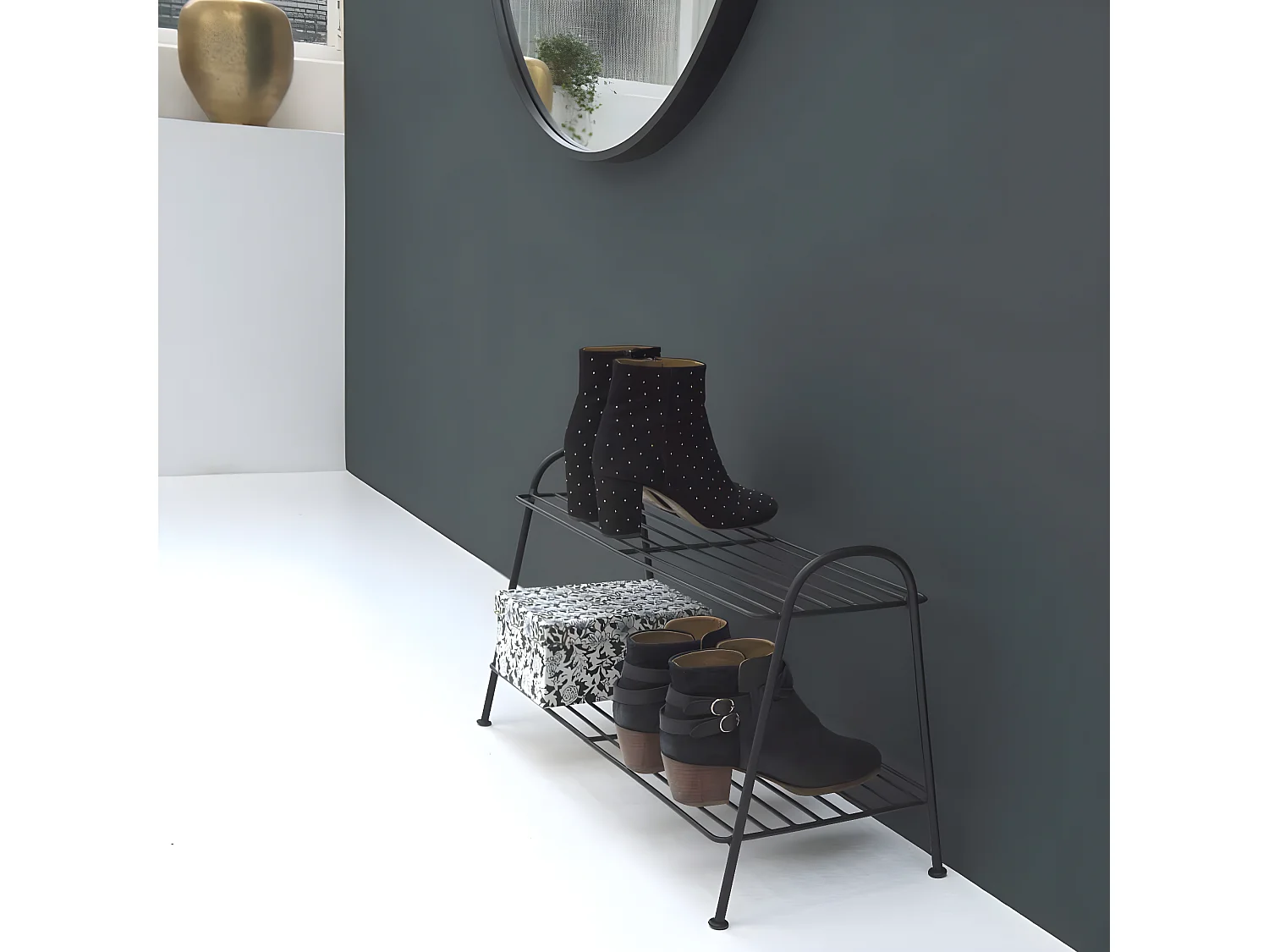 Etagère à chaussures en métal