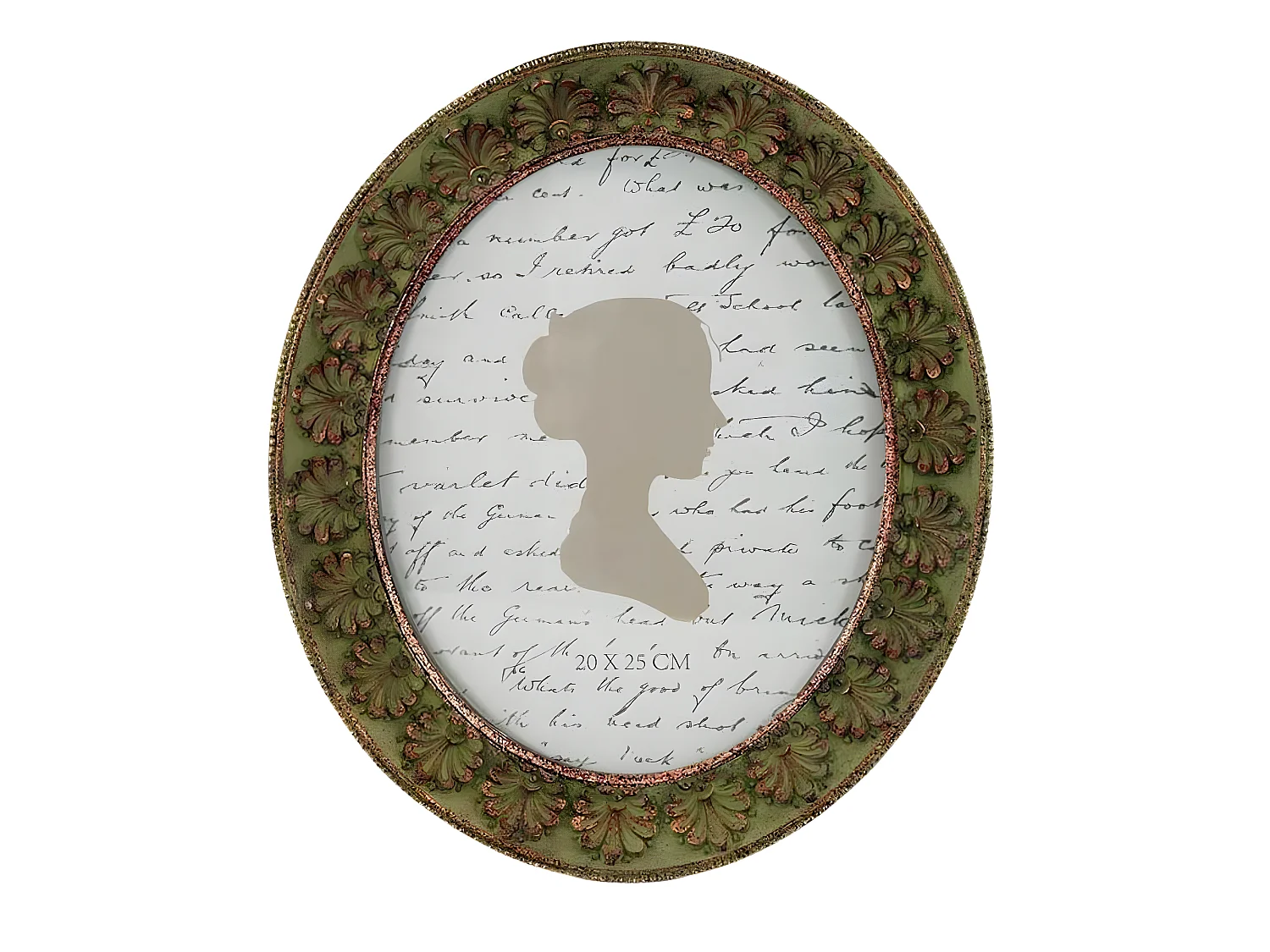 Cadre photo ovale style baroque