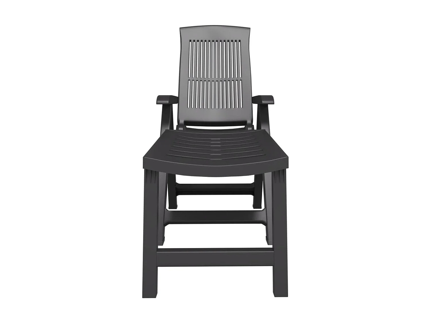 Antraciet kunststof loungestoel