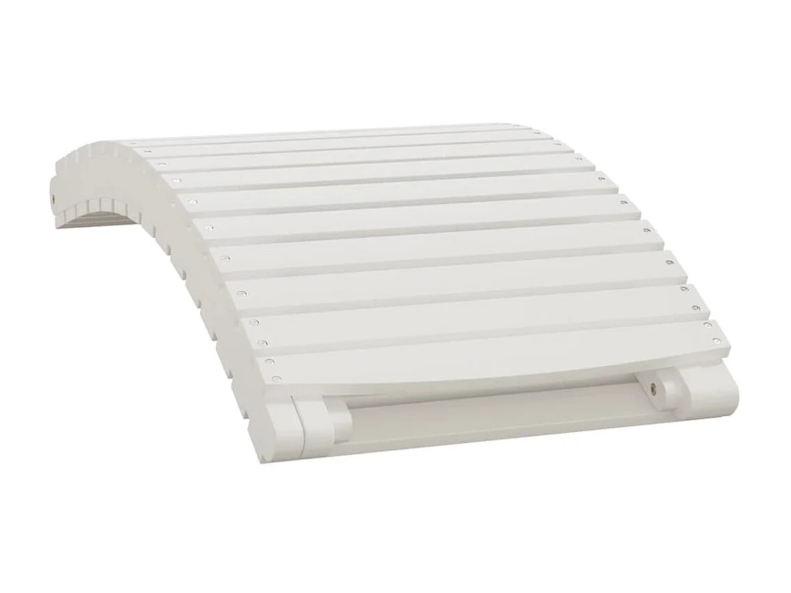 Ligstoelen 2 stuks wit 184x55x64 cm massief acaciahout