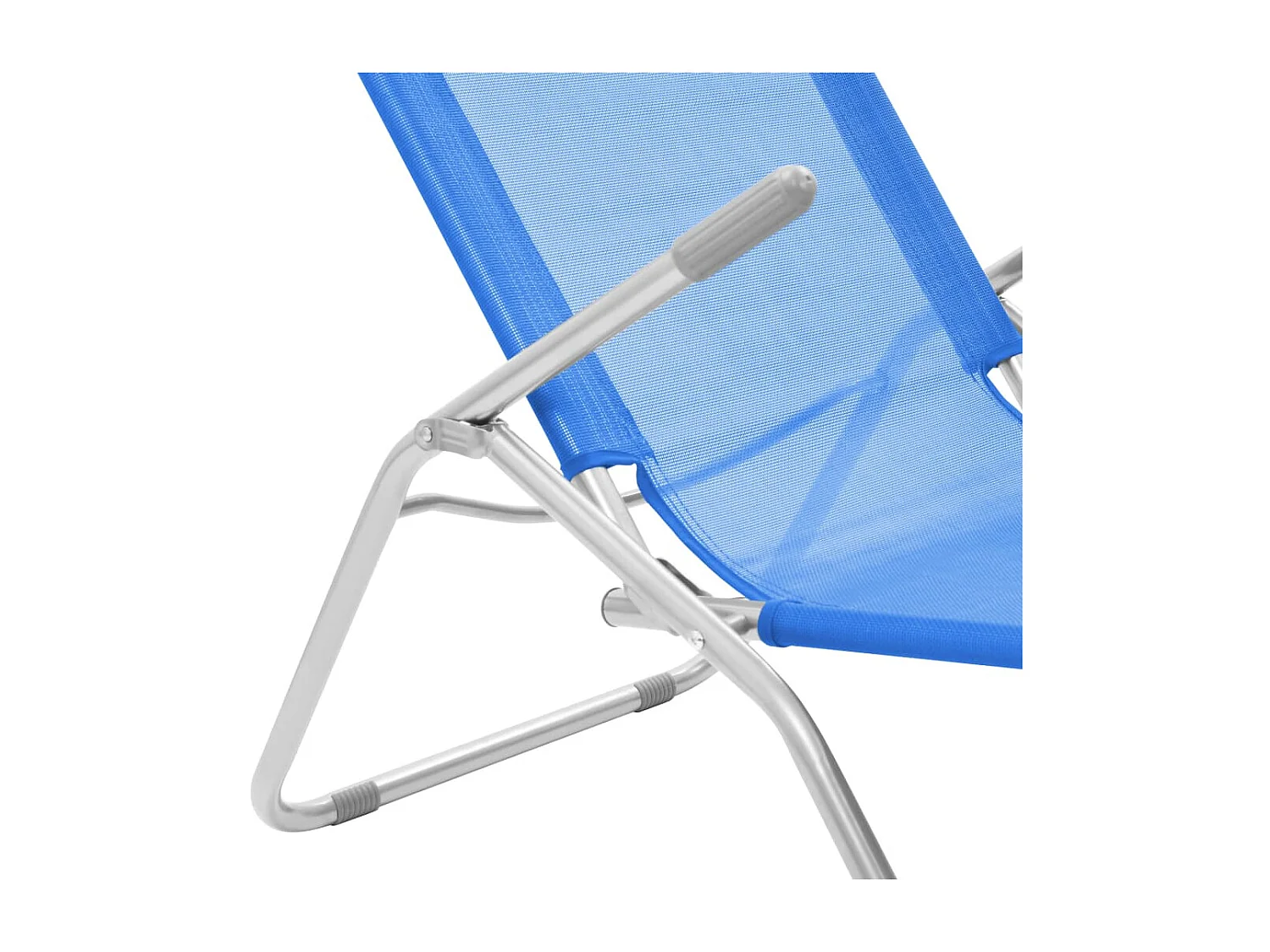 Opvouwbare ligstoelen 2 stuks Textilene Blauw