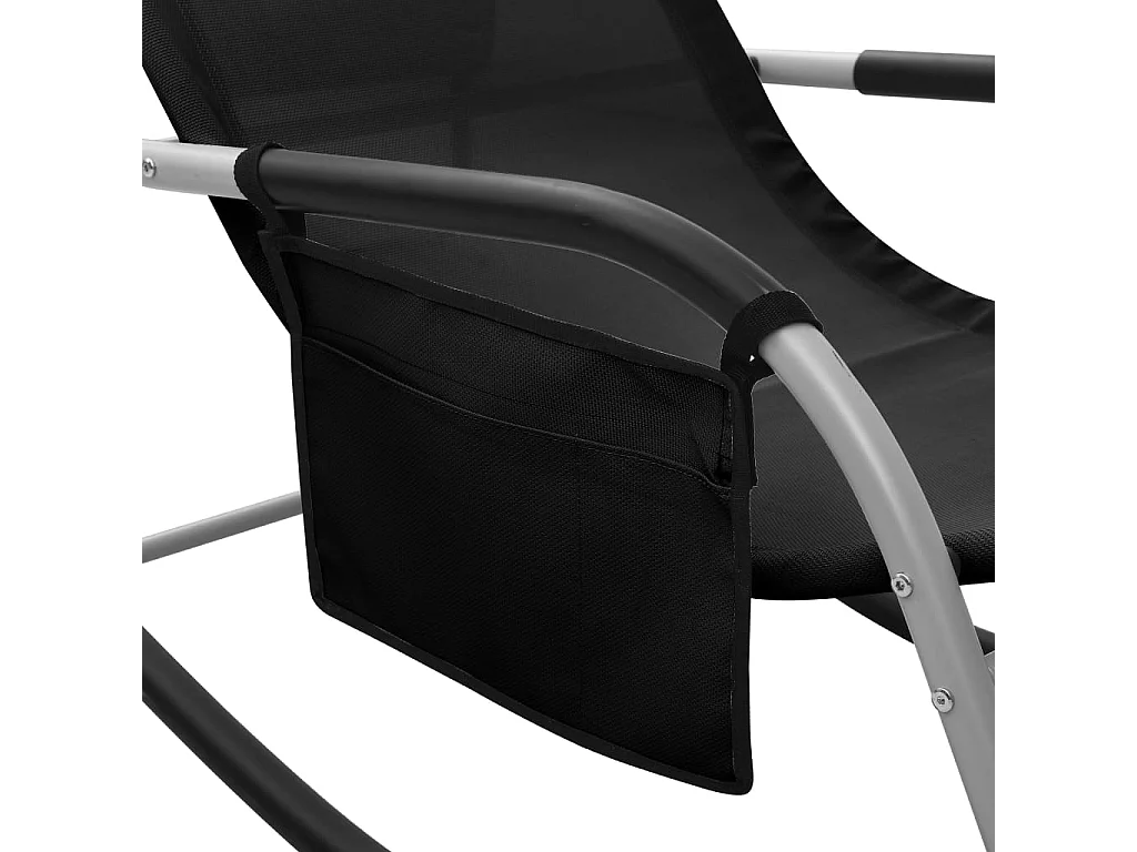 Sillón Textilène Negro y gris