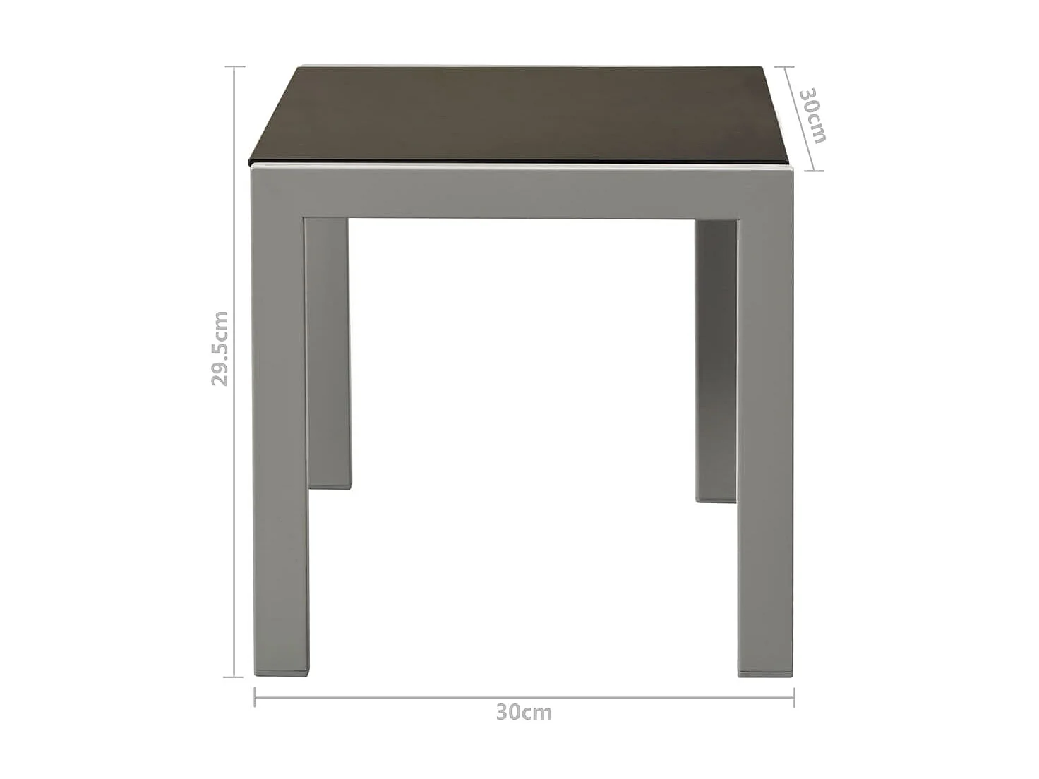 2 Stück Liegestühle mit Tisch Stahl und Textilene Schwarz