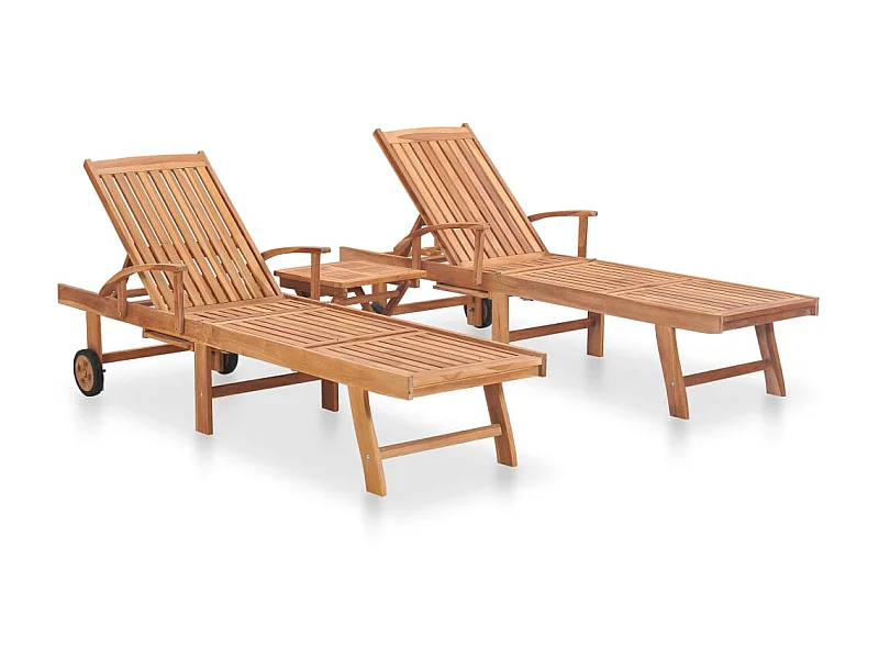 sillones con mesa. Madera maciza de teca.