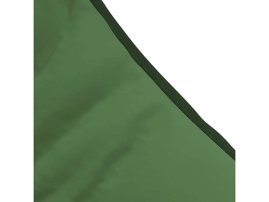 Chaise longue pliable vert foncé tissu