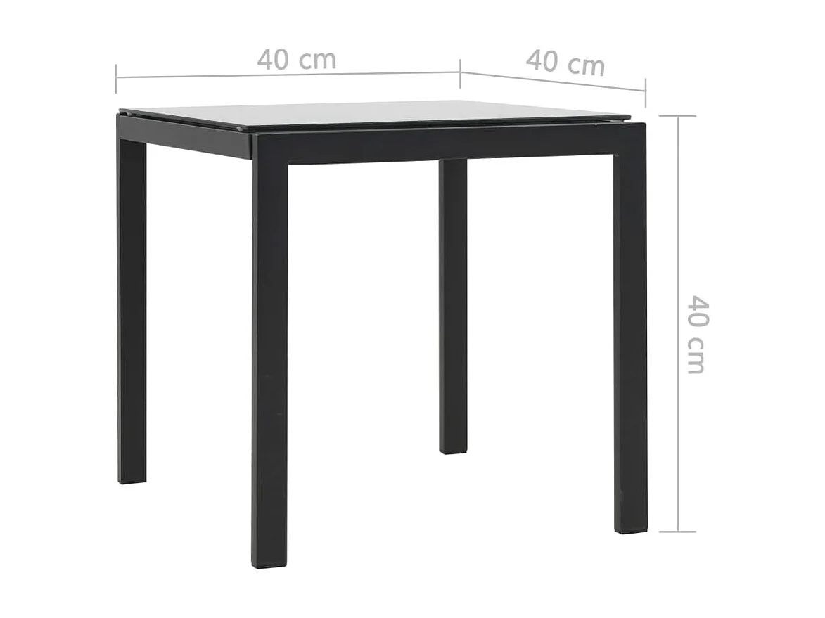 Chaises longues 2 pcs et table Résine tressée et textilène Noir