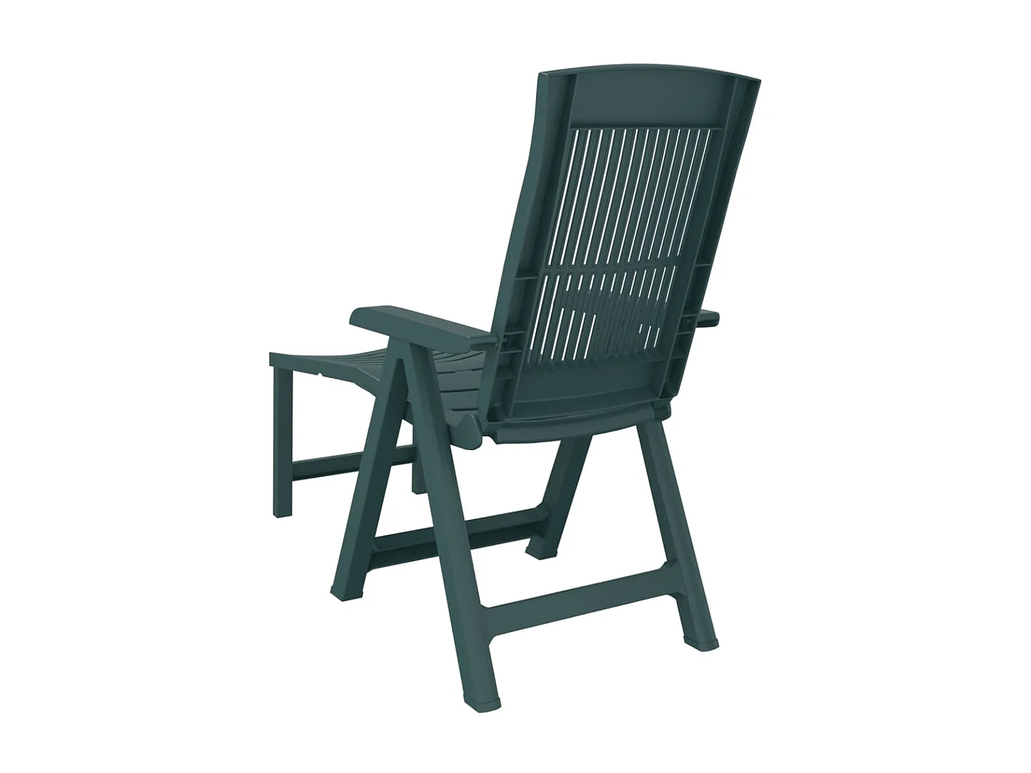 Chaise longue vert plastique