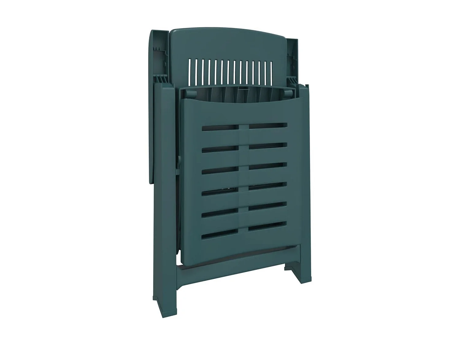 Chaise longue vert plastique