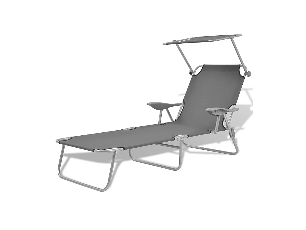 Poltrona lounge con baldacchino Steel Grey