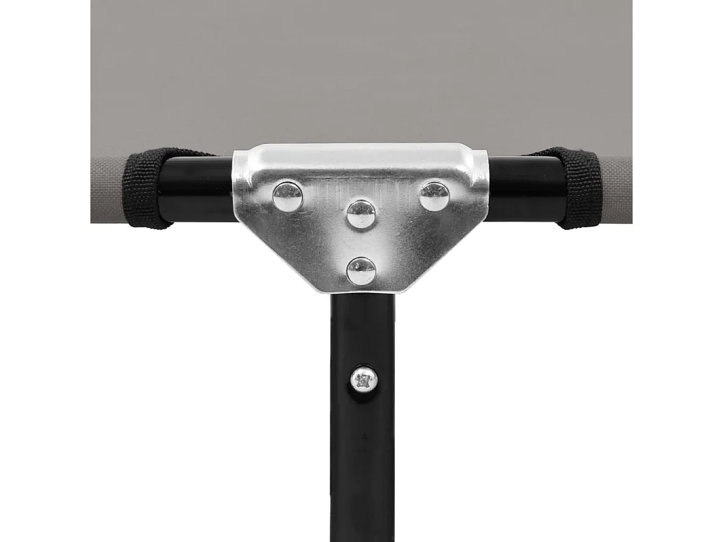 Espreguiçadeira dobrável cinza aço