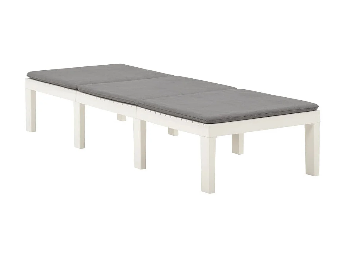 Sillón con cojín Plástico Blanco